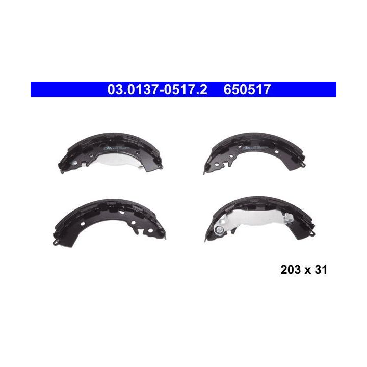 Stabdžių trinkelių komplektas ATE 03.0137-0517.2