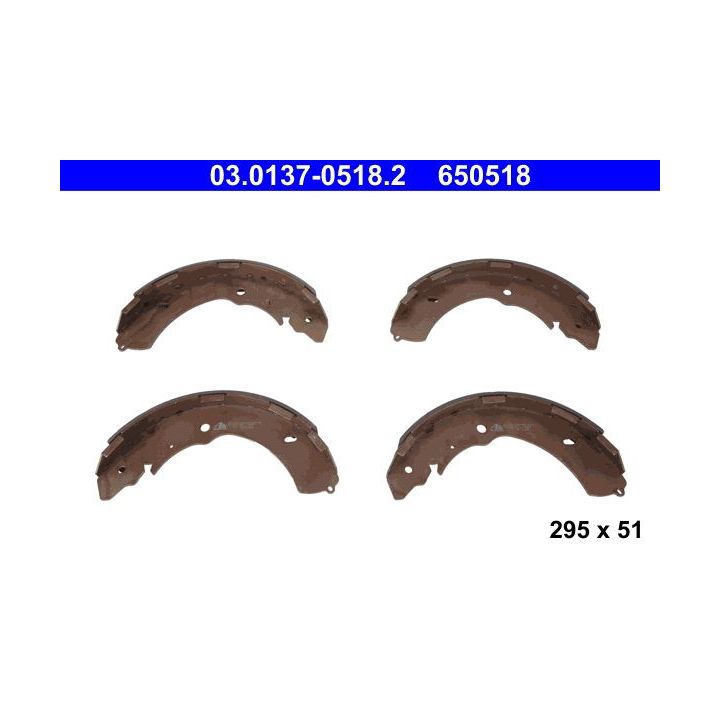 Stabdžių trinkelių komplektas ATE 03.0137-0518.2