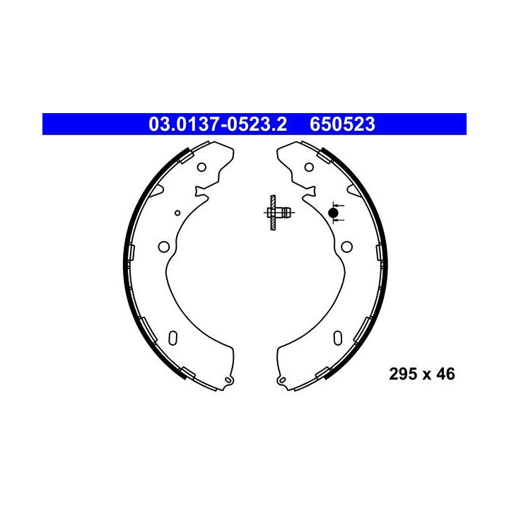Stabdžių trinkelių komplektas ATE 03.0137-0523.2