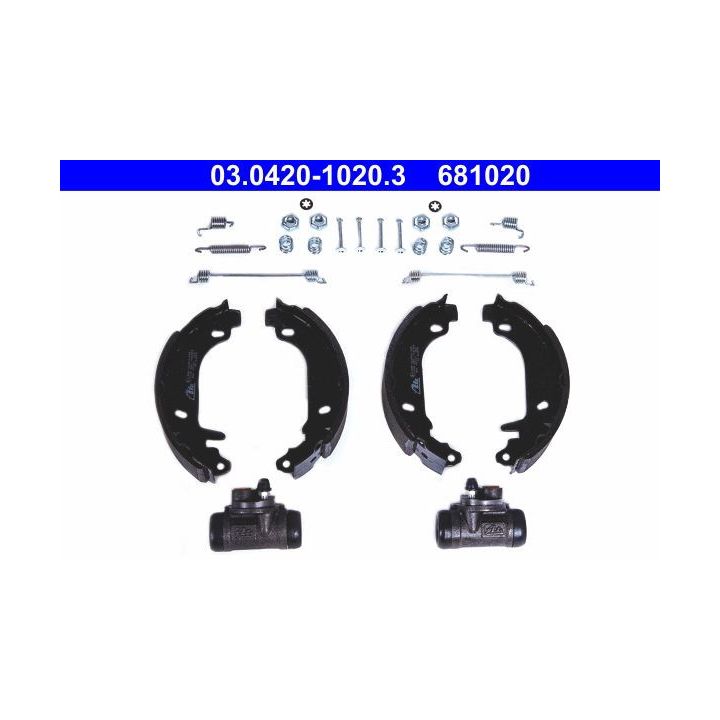 Stabdžių trinkelių komplektas ATE 03.0420-1020.3
