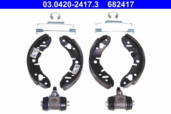 Stabdžių trinkelių komplektas ATE 03.0420-2417.3