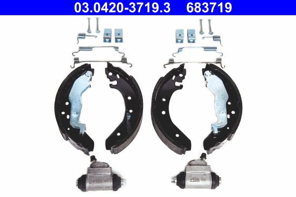 Stabdžių trinkelių komplektas ATE 03.0420-3719.3