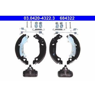 Stabdžių trinkelių komplektas ATE 03.0420-4322.3
