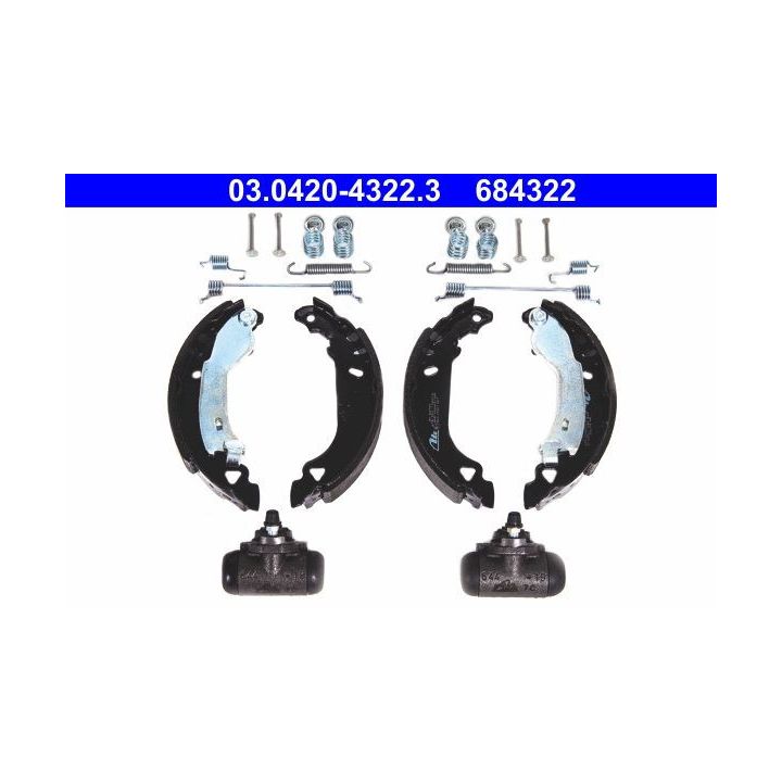 Stabdžių trinkelių komplektas ATE 03.0420-4322.3
