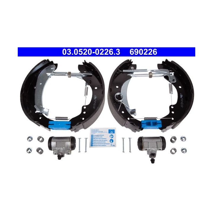 Stabdžių trinkelių komplektas ATE 03.0520-0226.3