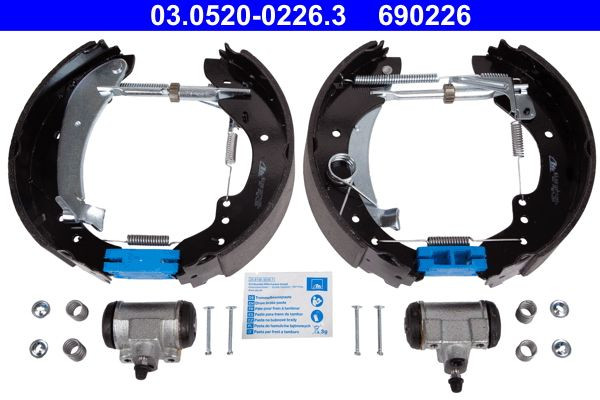 Stabdžių trinkelių komplektas ATE 03.0520-0226.3