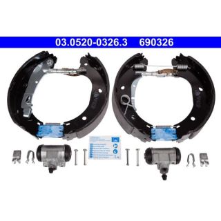 Stabdžių trinkelių komplektas ATE 03.0520-0326.3