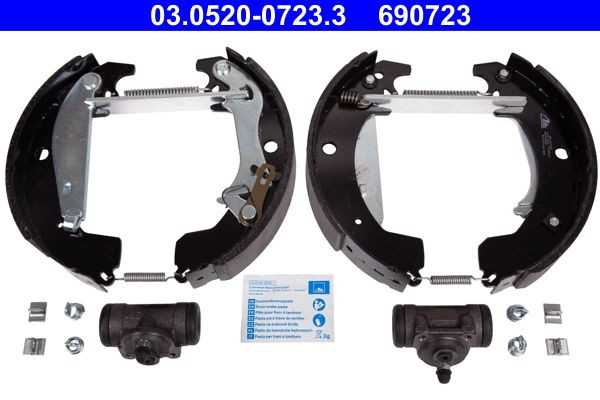 Stabdžių trinkelių komplektas ATE 03.0520-0723.3