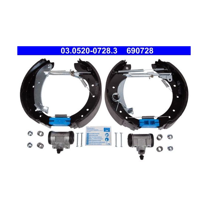Stabdžių trinkelių komplektas ATE 03.0520-0728.3