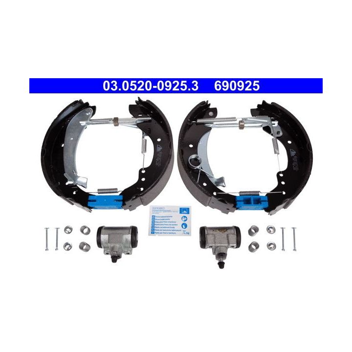 Stabdžių trinkelių komplektas ATE 03.0520-0925.3