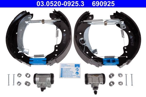 Stabdžių trinkelių komplektas ATE 03.0520-0925.3
