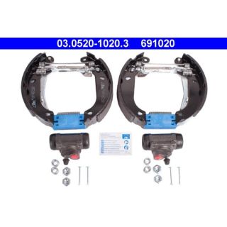 Stabdžių trinkelių komplektas ATE 03.0520-1020.3