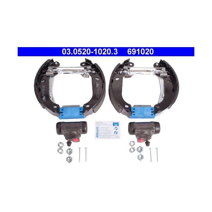 Stabdžių trinkelių komplektas ATE 03.0520-1020.3