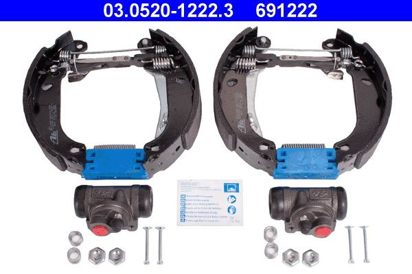 Stabdžių trinkelių komplektas ATE 03.0520-1222.3