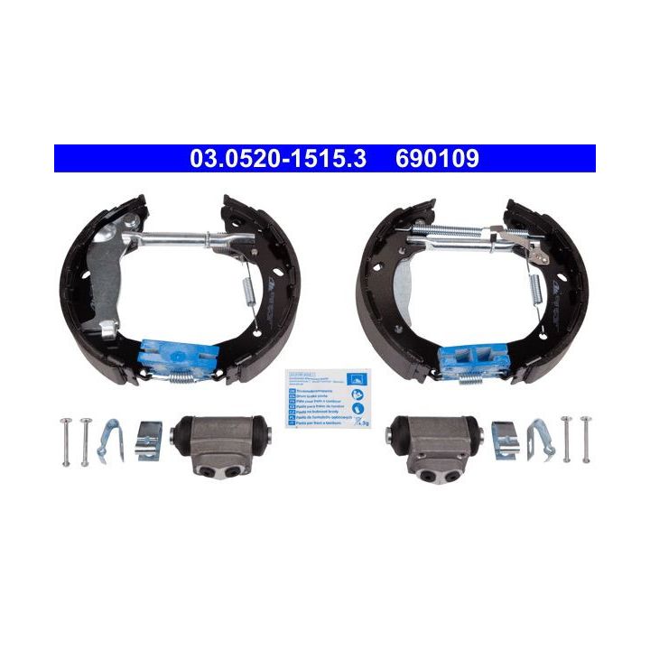 Stabdžių trinkelių komplektas ATE 03.0520-1515.3