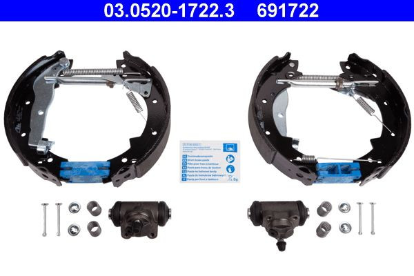 Stabdžių trinkelių komplektas ATE 03.0520-1722.3