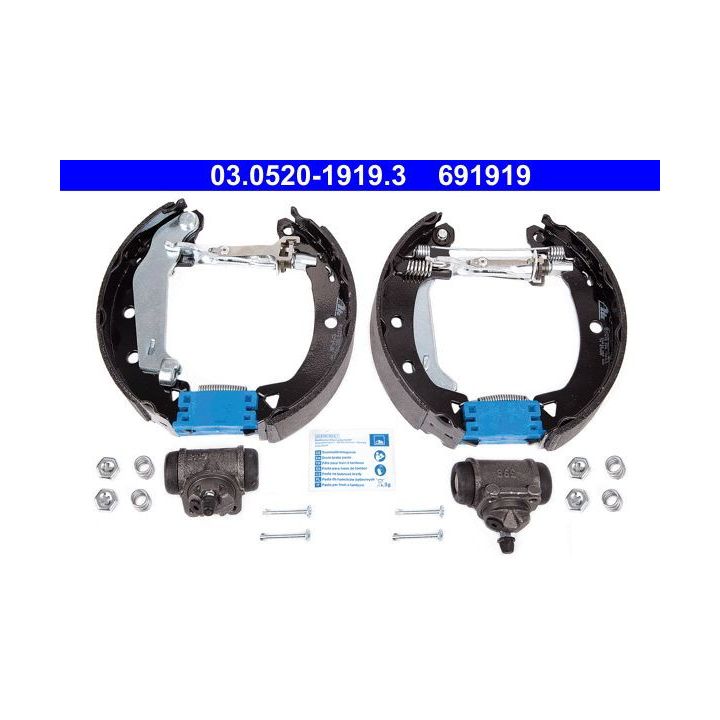 Stabdžių trinkelių komplektas ATE 03.0520-1919.3