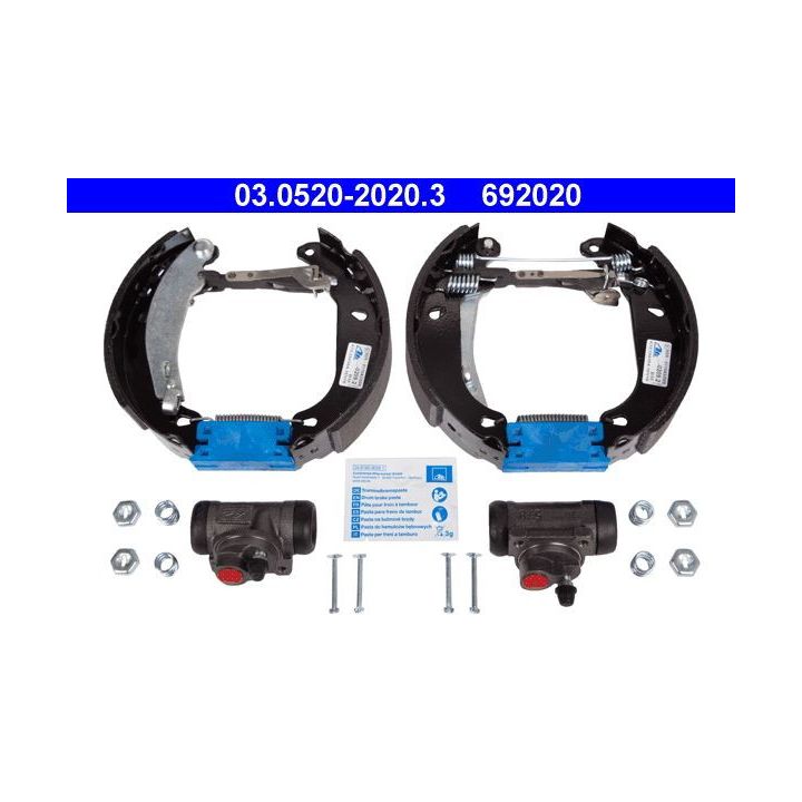 Stabdžių trinkelių komplektas ATE 03.0520-2020.3