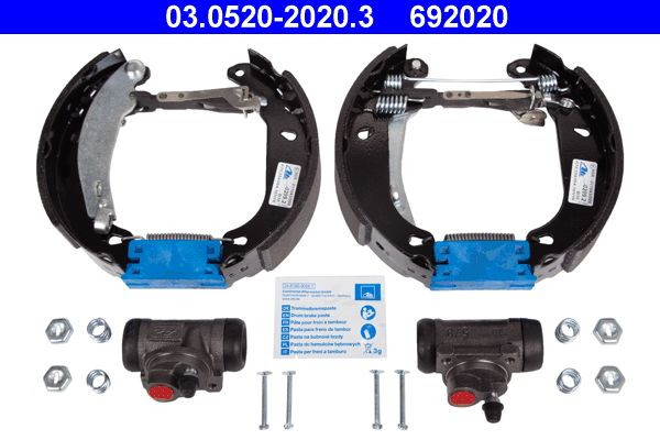 Stabdžių trinkelių komplektas ATE 03.0520-2020.3