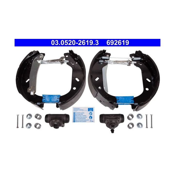 Stabdžių trinkelių komplektas ATE 03.0520-2619.3