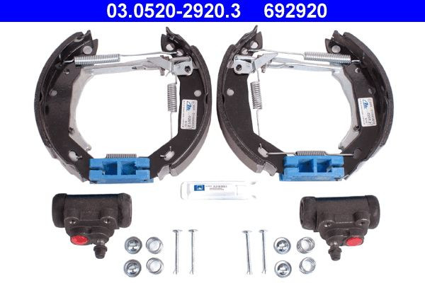 Stabdžių trinkelių komplektas ATE 03.0520-2920.3