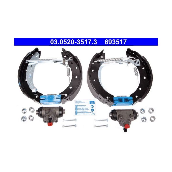 Stabdžių trinkelių komplektas ATE 03.0520-3517.3