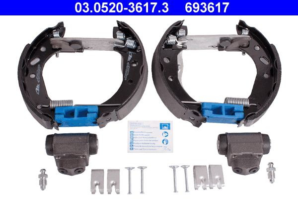 Stabdžių trinkelių komplektas ATE 03.0520-3617.3