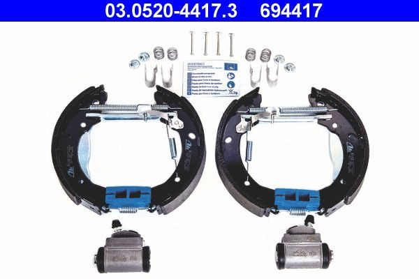 Stabdžių trinkelių komplektas ATE 03.0520-4417.3