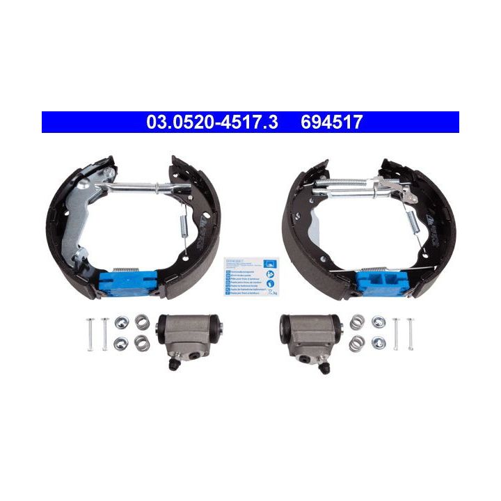 Stabdžių trinkelių komplektas ATE 03.0520-4517.3