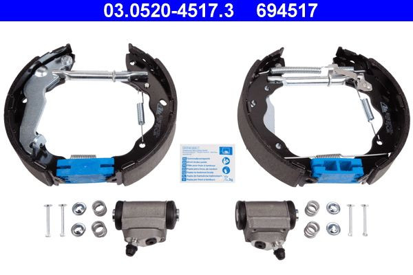 Stabdžių trinkelių komplektas ATE 03.0520-4517.3