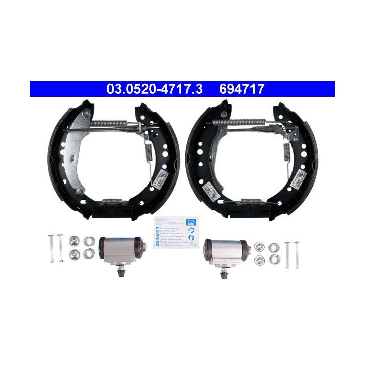 Stabdžių trinkelių komplektas ATE 03.0520-4717.3