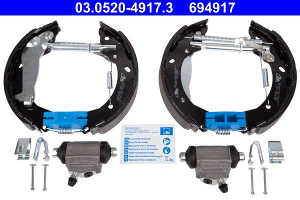 Stabdžių trinkelių komplektas ATE 03.0520-4917.3