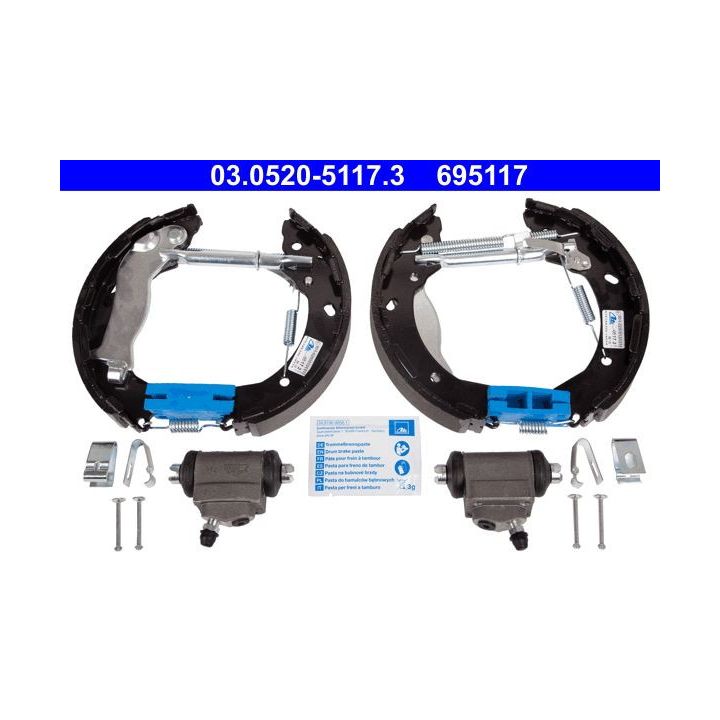 Stabdžių trinkelių komplektas ATE 03.0520-5117.3
