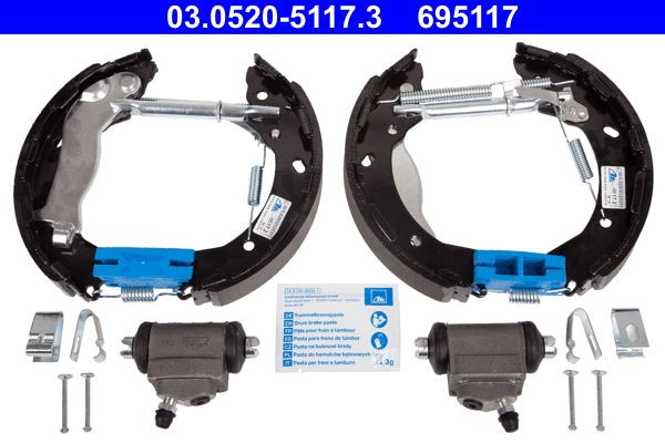 Stabdžių trinkelių komplektas ATE 03.0520-5117.3