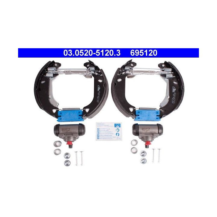 Stabdžių trinkelių komplektas ATE 03.0520-5120.3
