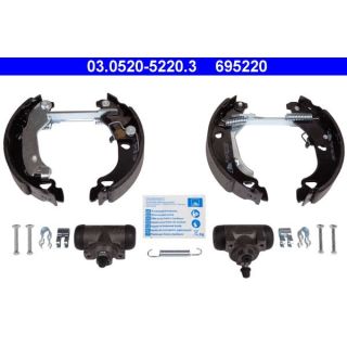 Stabdžių trinkelių komplektas ATE 03.0520-5220.3