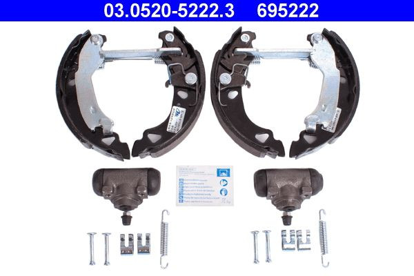 Stabdžių trinkelių komplektas ATE 03.0520-5222.3