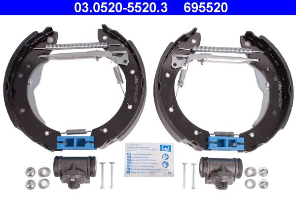 Stabdžių trinkelių komplektas ATE 03.0520-5520.3