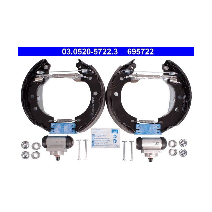 Stabdžių trinkelių komplektas ATE 03.0520-5722.3