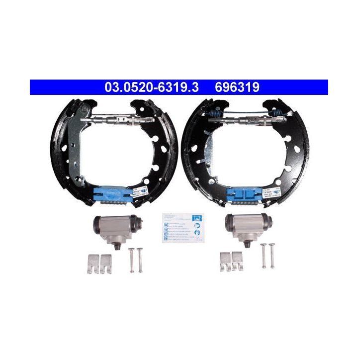 Stabdžių trinkelių komplektas ATE 03.0520-6319.3