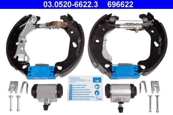 Stabdžių trinkelių komplektas ATE 03.0520-6622.3