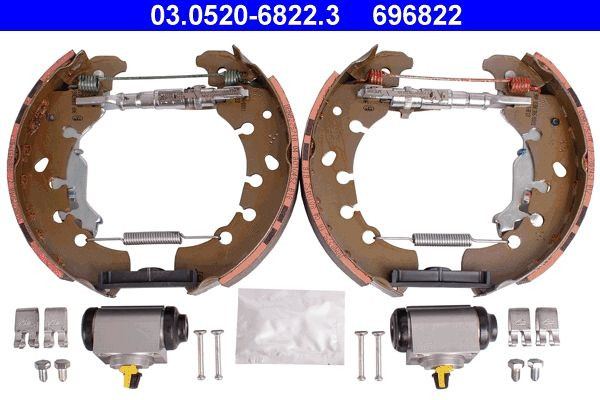 Stabdžių trinkelių komplektas ATE 03.0520-6822.3