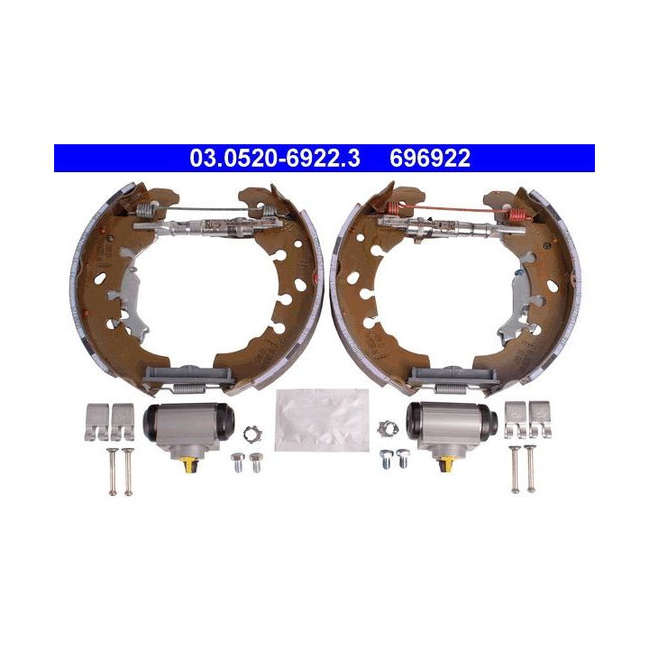 Stabdžių trinkelių komplektas ATE 03.0520-6922.3