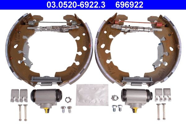 Stabdžių trinkelių komplektas ATE 03.0520-6922.3