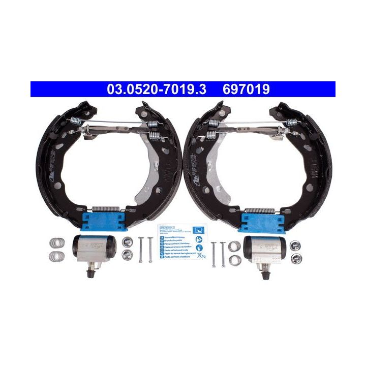 Stabdžių trinkelių komplektas ATE 03.0520-7019.3