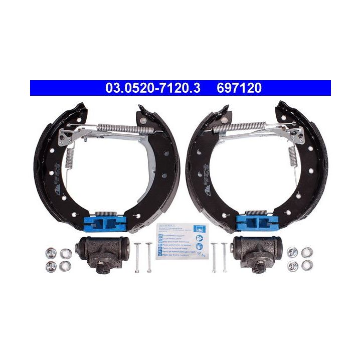 Stabdžių trinkelių komplektas ATE 03.0520-7120.3