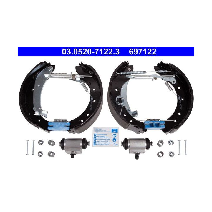 Stabdžių trinkelių komplektas ATE 03.0520-7122.3