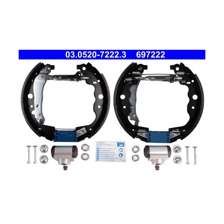 Stabdžių trinkelių komplektas ATE 03.0520-7222.3