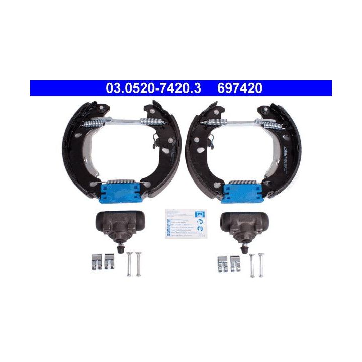 Stabdžių trinkelių komplektas ATE 03.0520-7420.3