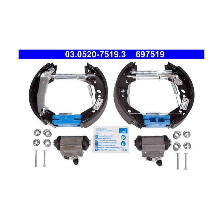 Stabdžių trinkelių komplektas ATE 03.0520-7519.3
